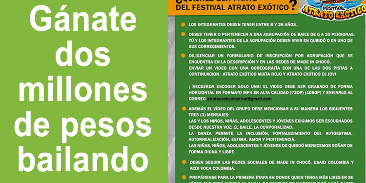 Gánate dos millones de pesos bailando