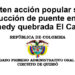 Admiten acción popular sobre construcción de puente en barrio Kennedy quebrada El Caraño