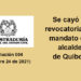 Se cayó la revocatoria del mandato del alcalde de Quibdó
