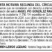Edicto Ángel Pío González Ramírez