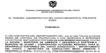 Tribunal Administrativo admite medio de control por basura en Capurganá