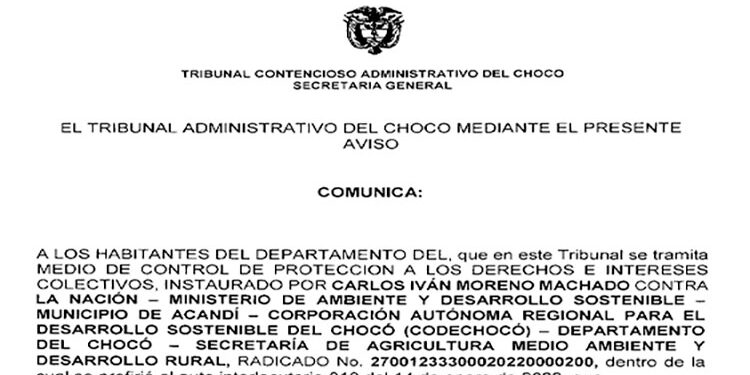 Tribunal Administrativo admite medio de control por basura en Capurganá