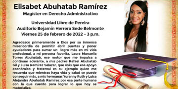 Elisabet Abuhatab Ramírez, Magíster en Derecho Administrativo