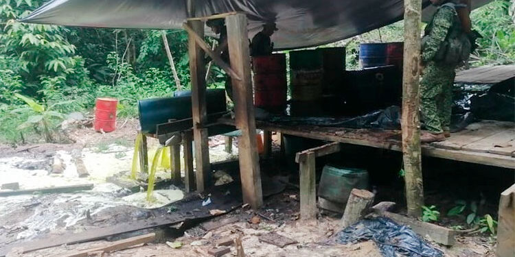 Destruyen dos laboratorios de cocaína en Carmen de Darién