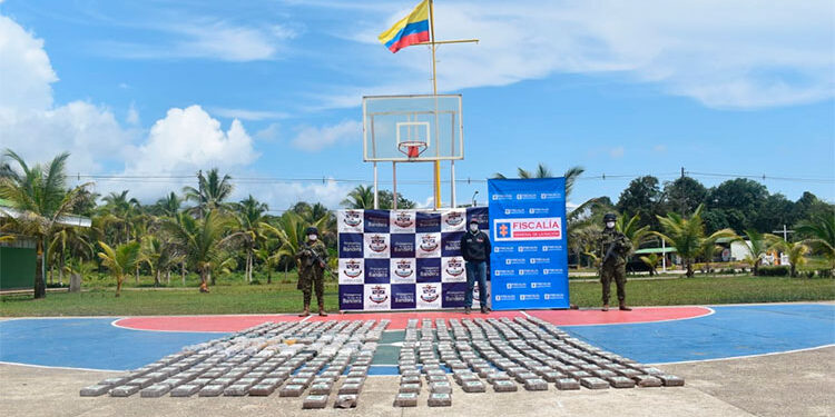 Bajo Baudó: incautan cocaína que supera los 56 mil millones de pesos