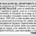 Edicto 1er. aviso Blasina Sánchez Palacios