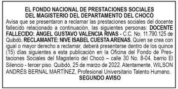 Edicto 2do. aviso Ángel Gustavo Valencia Rivas