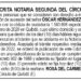 Edicto Óscar Hernández Rodríguez