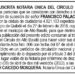 Edicto Francisco Palacios Mena