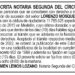 Edicto Lorenzo Mosquera Caicedo