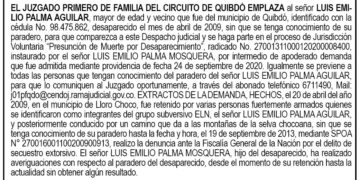 Emplazamiento Luis Emilio Palma Aguilar