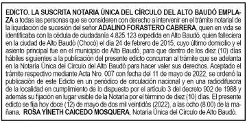Edicto Adalino Forastero Cabrera