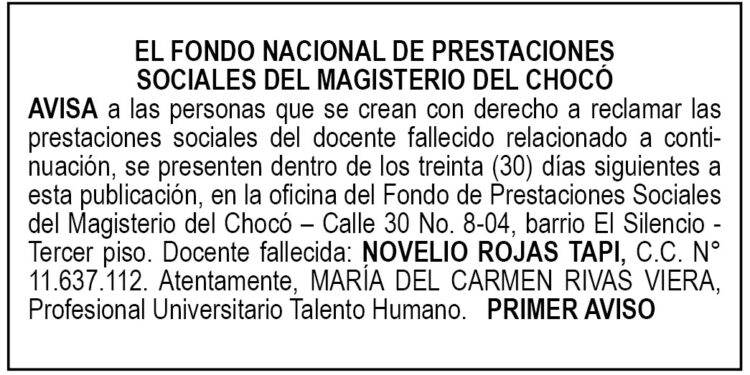 Edicto1er aviso Novelio Rojas Tapi