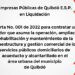 Aviso de Empresas Públicas de Quibdó E.S.P. en Liquidación