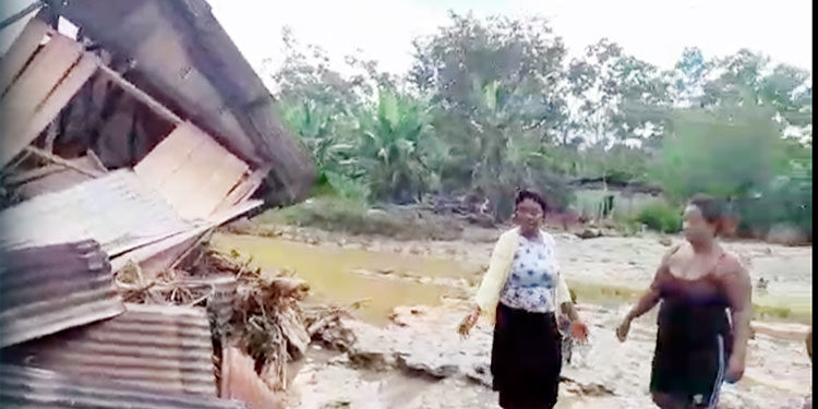 Graves daños por inundaciones en Jiguamiandó