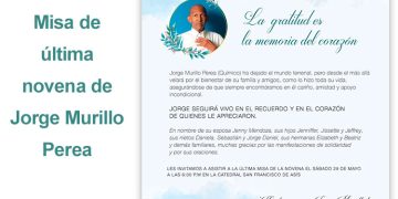 Misa de última novena de Jorge Murillo Perea