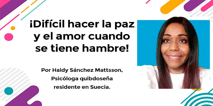 ¡Difícil hacer la paz y el amor cuando se tiene hambre!