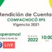 Rendición de Cuentas Comfachocó EPS Vigencia 2021