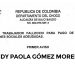 Edicto Leidy Paola Gómez Moreno