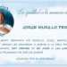 Un mes de fallecimiento, Jorge Murillo Perea