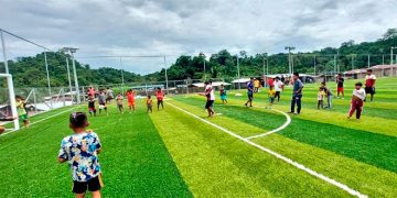 Inaugurada cancha sintética en Santa Catalina de Catrú, Alto Baudó