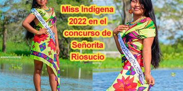 Miss Indígena 2022 en el concurso de Señorita Riosucio