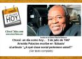 Chocó: un día como hoy… 3 de julio de 1947. Arnoldo Palacios escribe en ‘Sábado’ el artículo “¿A qué clase social pertenece usted?”