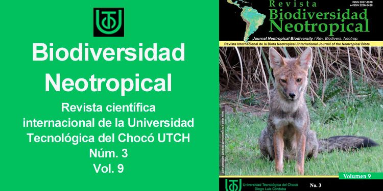 Biodiversidad Neotropical, revista científica internacional de la UTCH, núm. 3, vol. 9