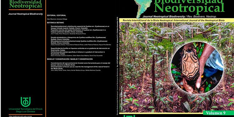 Biodiversidad Neotropical, revista científica internacional de la Universidad Tecnológica del Chocó, Vol. 9,  Nro. 4