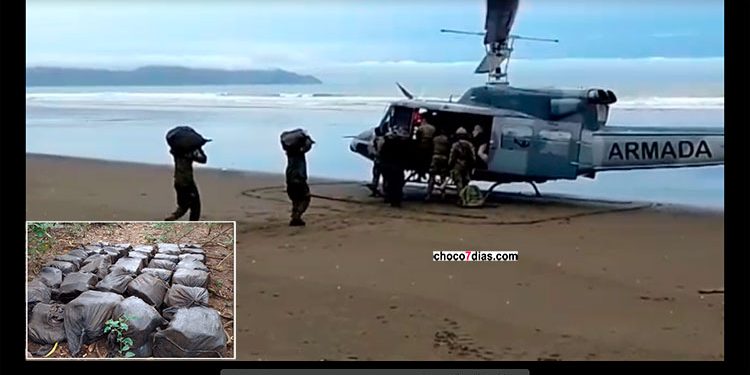 Localizan en Curiche, Juradó, una caleta con más de dos toneladas de cocaína
