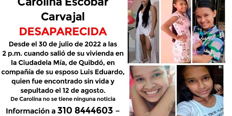 Carolina Escobar Carvajal. DESAPARECIDA.