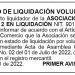 Aviso de liquidación voluntaria