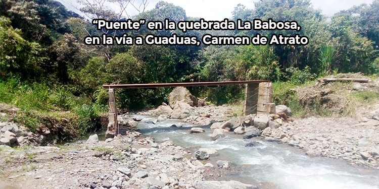 «El puente está quebrado»: la comunidad de Guaduas sigue esperando un paso digno para su vereda