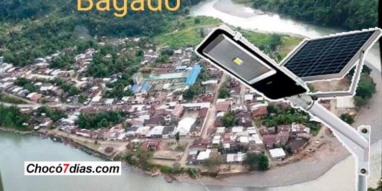 Bagadó: alumbrado público con energía solar