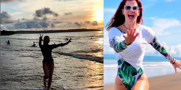 Carolina Cruz posó en vestido de baño y se enamoró de Nuquí