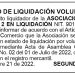 Aviso 2do. de liquidación voluntaria