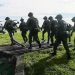 Despliegue militar hacia San Miguel, Medio San Juan