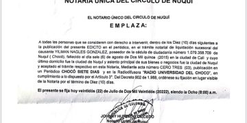 Edicto Yilman Nagles González