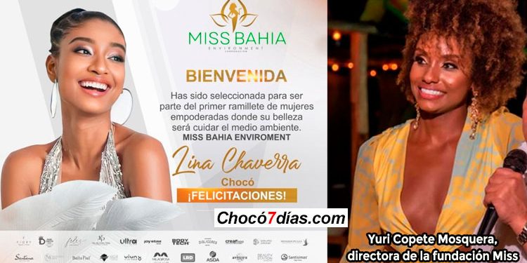 Lina Vanessa Chaverra, en Miss Bahía Environment