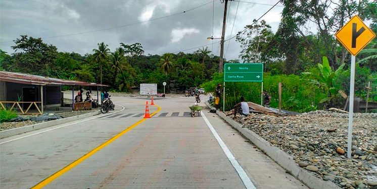 Nóvita: mejoraron 2.1 km en la vía San Lorenzo-Santa Rosa