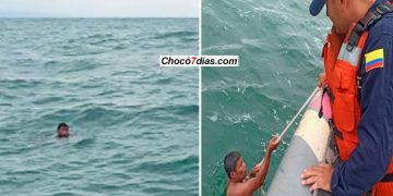 Nuquí: rescatan un indígena a la deriva en el océano Pacífico