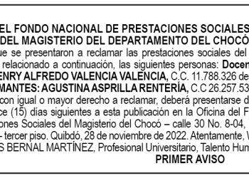 Edicto 1er. aviso Henry Alfredo Valencia Valencia