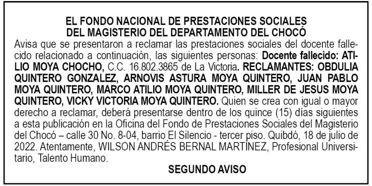 Edicto 2do. aviso Atilio Moya Chocho