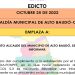 Edicto Alcaldía Municipal de Alto Baudó