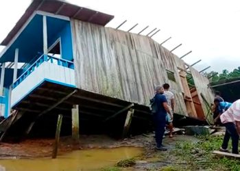 Bahía Solano: otras quince viviendas fueron destruidas por el río Valle