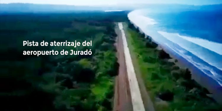 Juradó: vuelo de inspección de la Aeronáutica Civil al aeropuerto