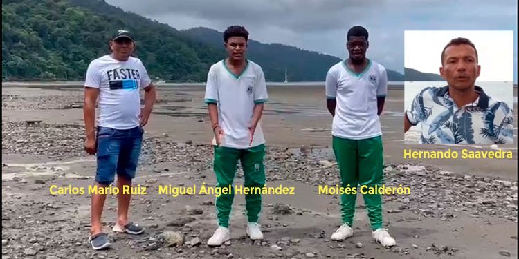 Miles de elogios a los cuatro pescadores que liberaron a una ballena en Bahía Solano