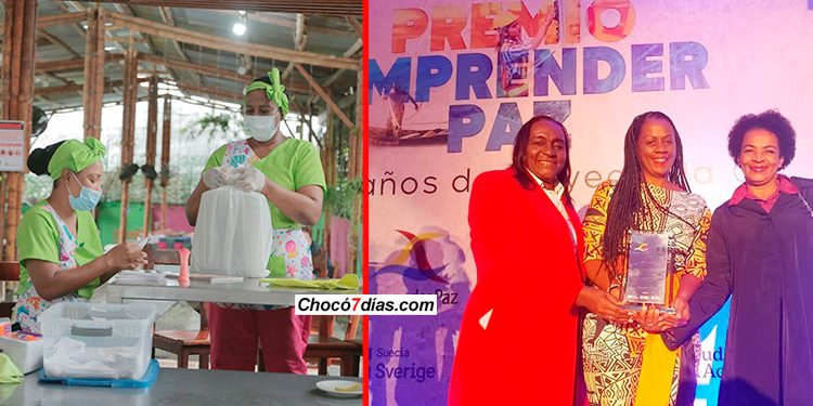 Red Departamental de Mujeres Chocoanas ganó el Premio Emprender Paz 2022