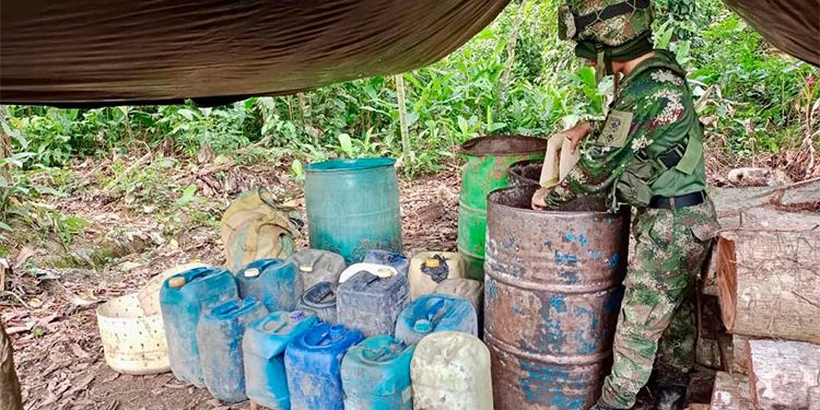 Destruyen 10 laboratorios de cocaína en Riosucio y Carmen del Darién