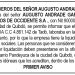 Edicto 1er. aviso Augusto Andrade García